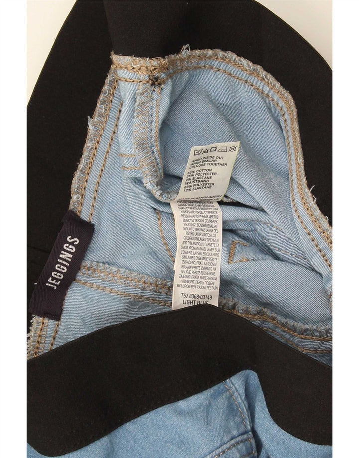 Jeans Jeggings da donna Marks & Spencer UK 12 Medium W30 L26 Blu Colourblock