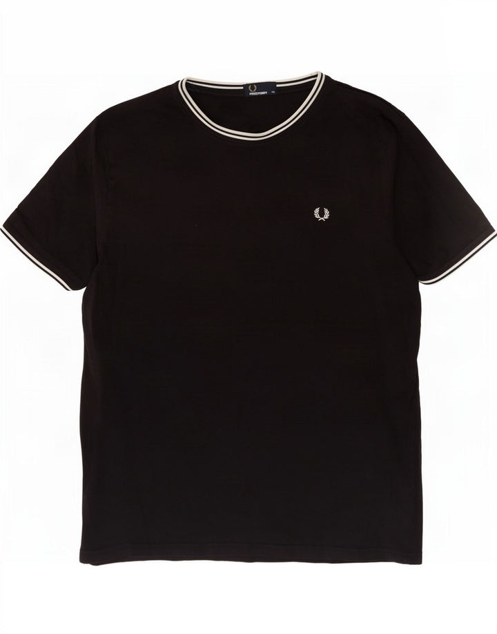 T-shirt da uomo Fred Perry Top 2XL cotone nero