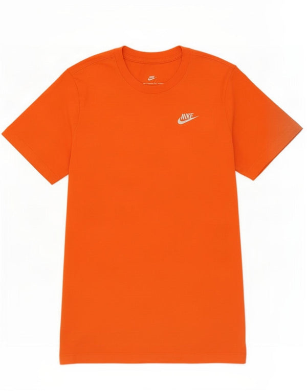 T-shirt grafica da ragazzo Nike Top 13-14 anni XL in cotone arancione