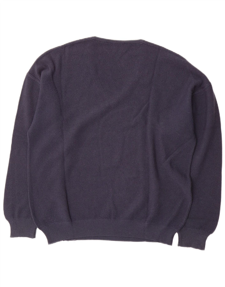 Maglione da uomo con scollo a V Il Granchio Blu navy medio