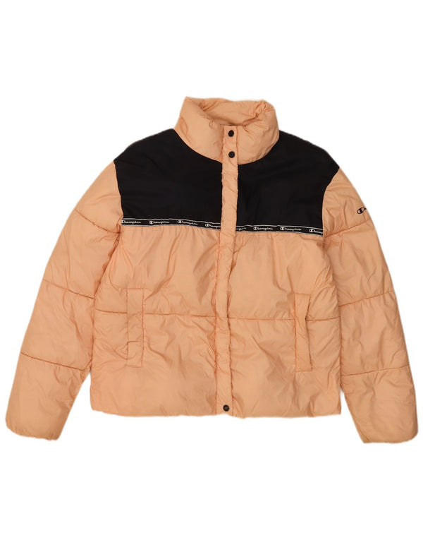 Giacca imbottita grafica da donna Champion UK 14 Colorblock arancione medio