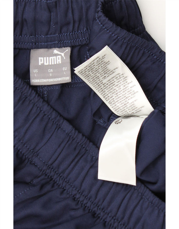 Pantaloncini sportivi da uomo Puma Large in poliestere blu navy