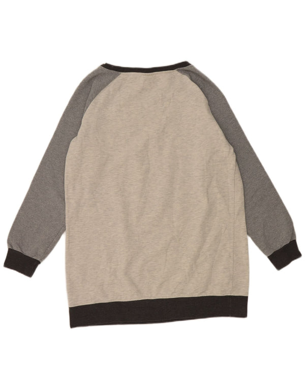 Felpa da donna Champion UK 16 Large in cotone color block grigio