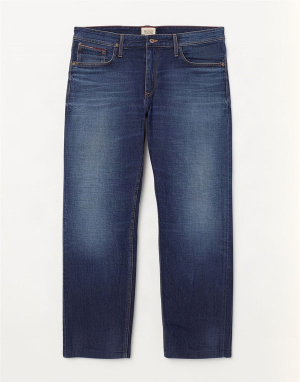 Tommy Hilfiger Mens Straight Jeans W36 L30 Blue Cotton