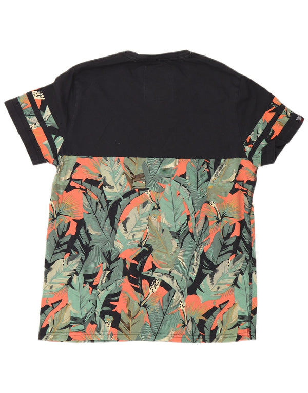 T-shirt grafica da uomo California Superdry Top 2XL cotone floreale nero