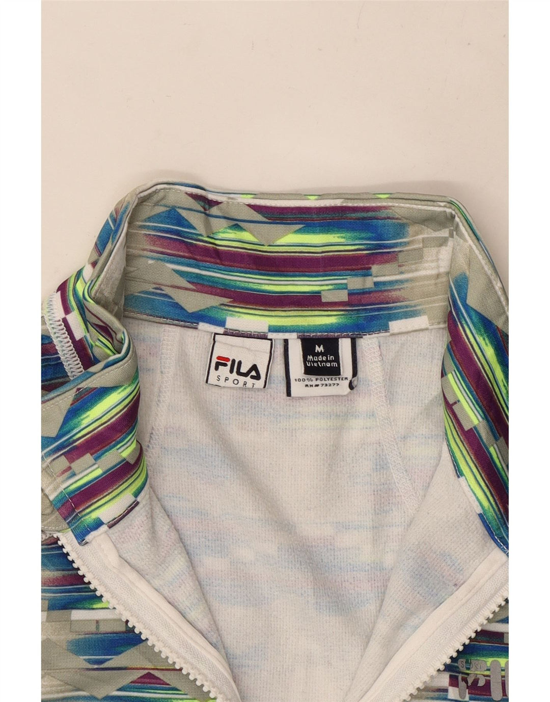 Maglia da ginnastica da donna FILA UK 12 media multicolore geometrica