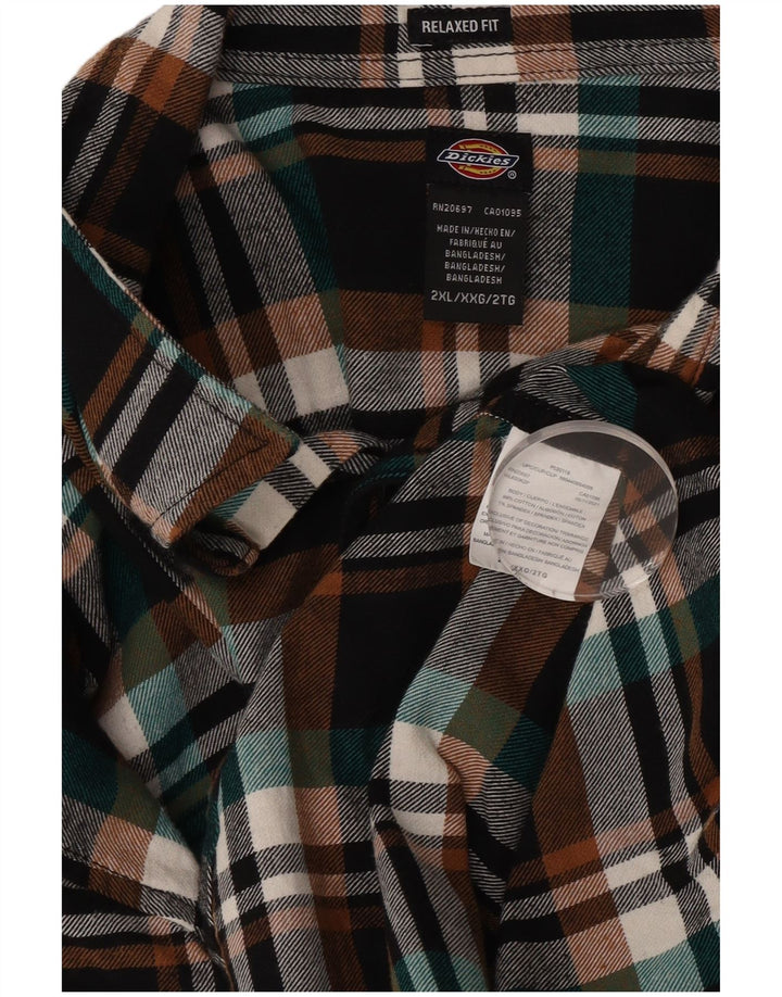 DICKIES Camicia in flanella da uomo 2XL Cotone a quadri multicolore