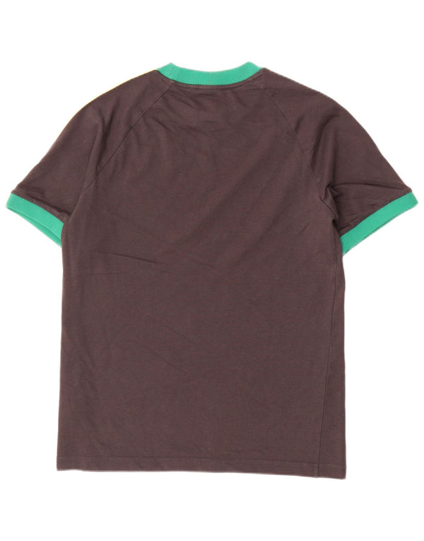 T-shirt Adidas da uomo Jamaica Top in cotone color block grigio medio