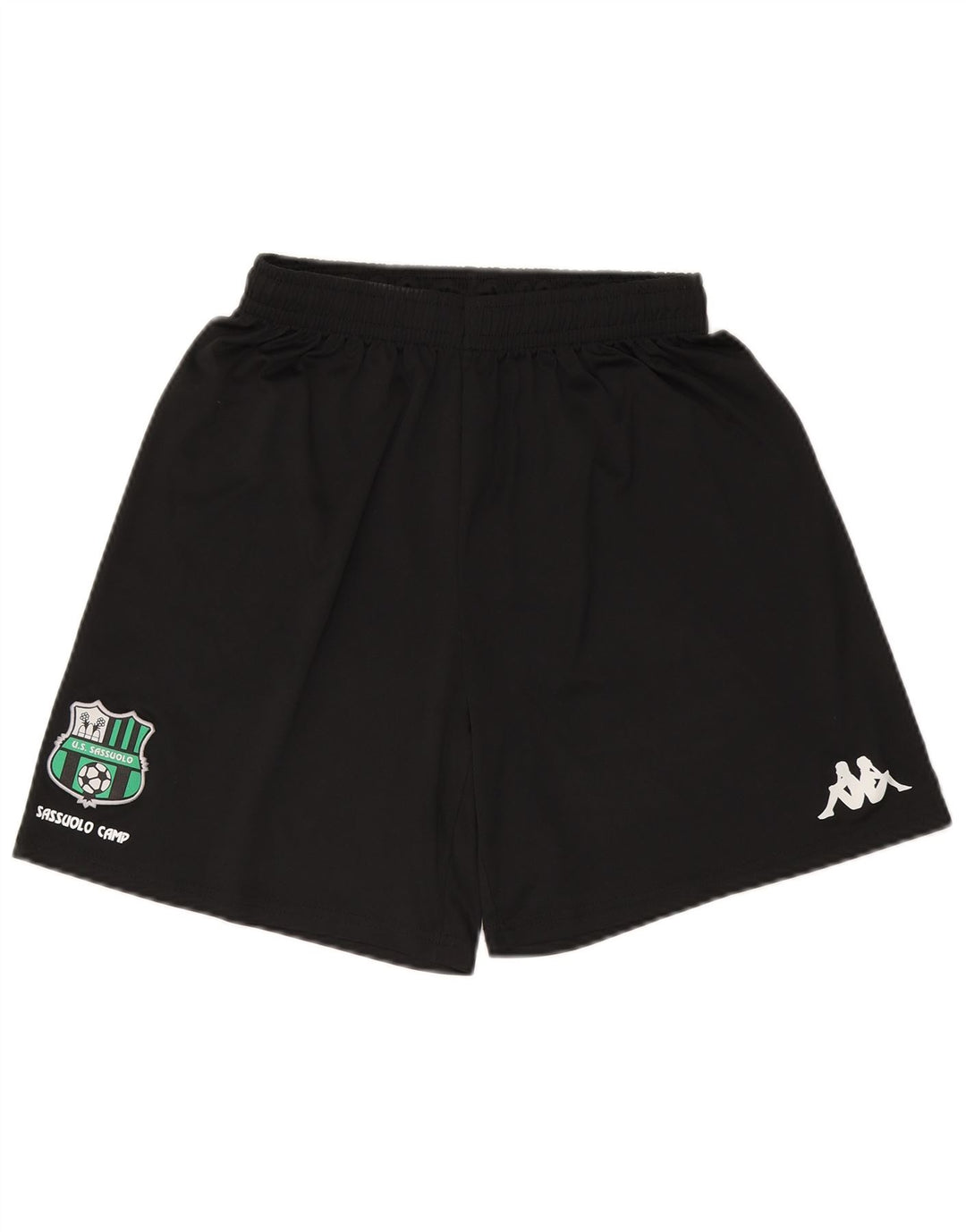 Pantaloncini sportivi Kappa Gara Graphic da bambino 11-12 anni Large in poliestere nero