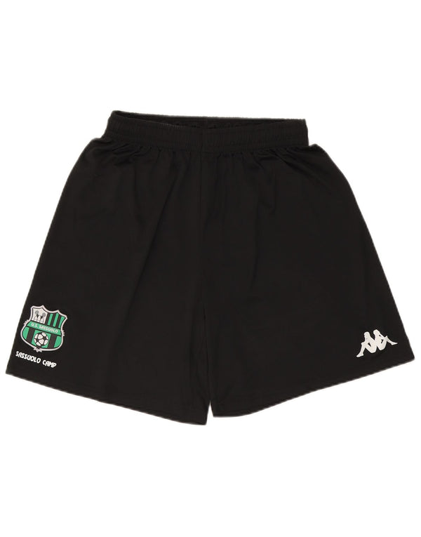 Pantaloncini sportivi Kappa Gara Graphic da bambino 11-12 anni Large in poliestere nero