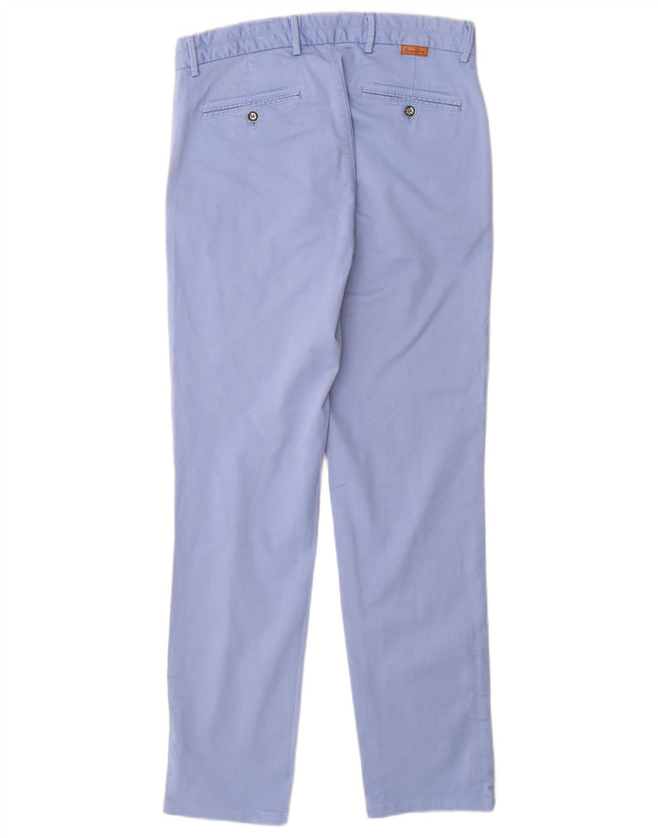 MASSIMO DUTTI Pantaloni chino slim fit da uomo EU 38 Small W30 L30 Blu