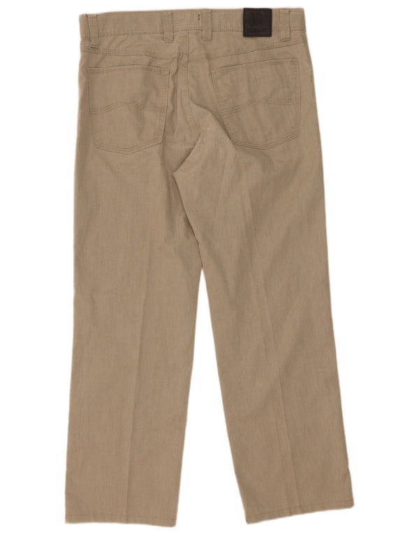 Pantaloni casual dritti da uomo Bugatti grandi W34 L27 cotone beige