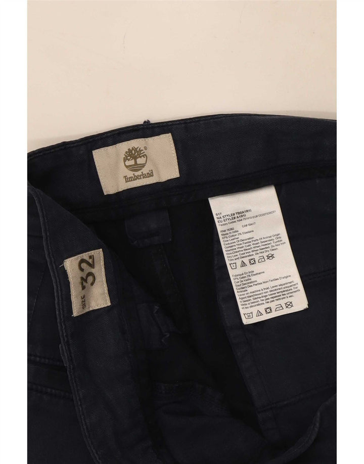 Pantaloncini chino da uomo Timberland W32 cotone blu navy medio