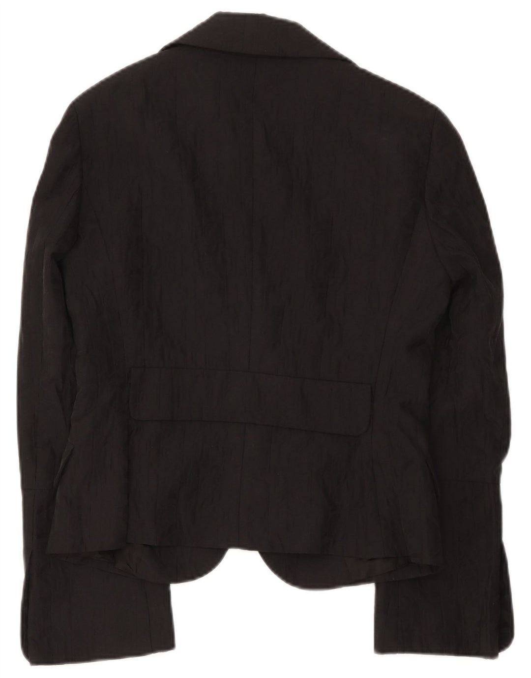 Max & Co. Giacca blazer da donna a 2 bottoni UK 14 grande cotone nero