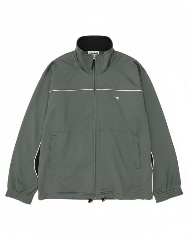 Giacca da tuta da uomo Diadora IT 48 Verde Medio Poliestere