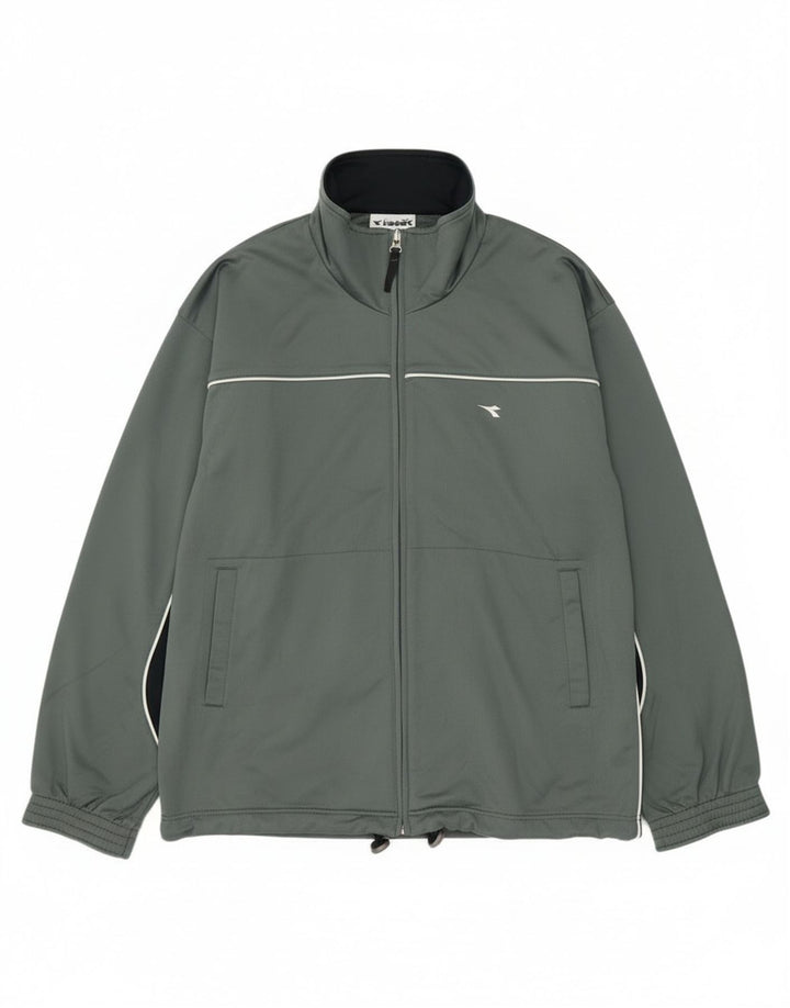 Giacca da tuta da uomo Diadora IT 48 Verde Medio Poliestere
