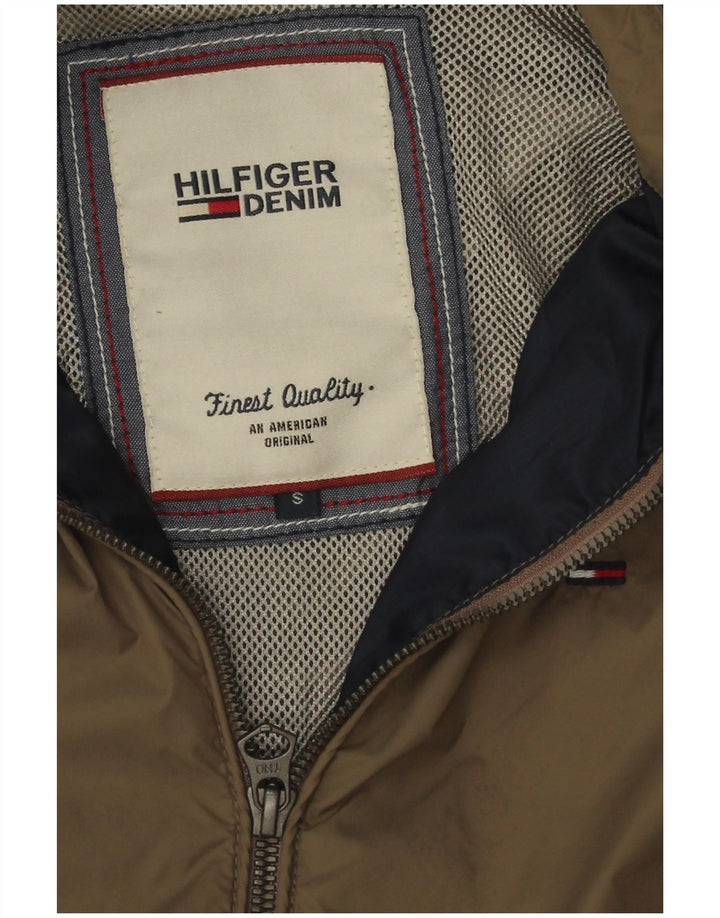 Giacca antipioggia da donna Tommy Hilfiger UK 10 piccola nylon beige
