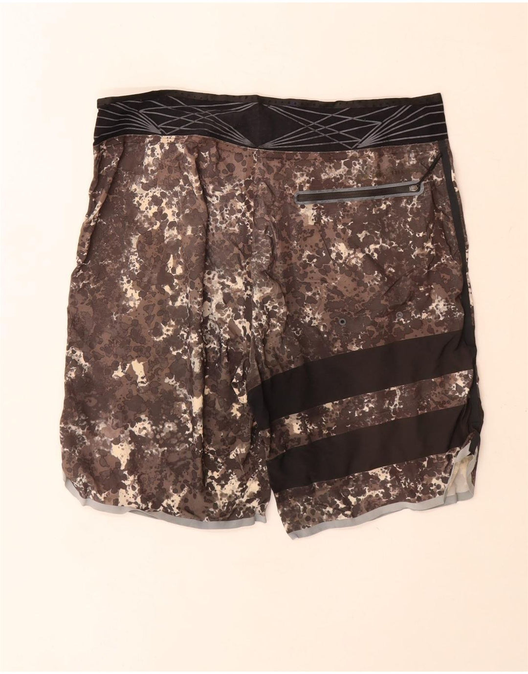 Pantaloncini da bagno grafici da uomo Hurley grigio medio mimetico