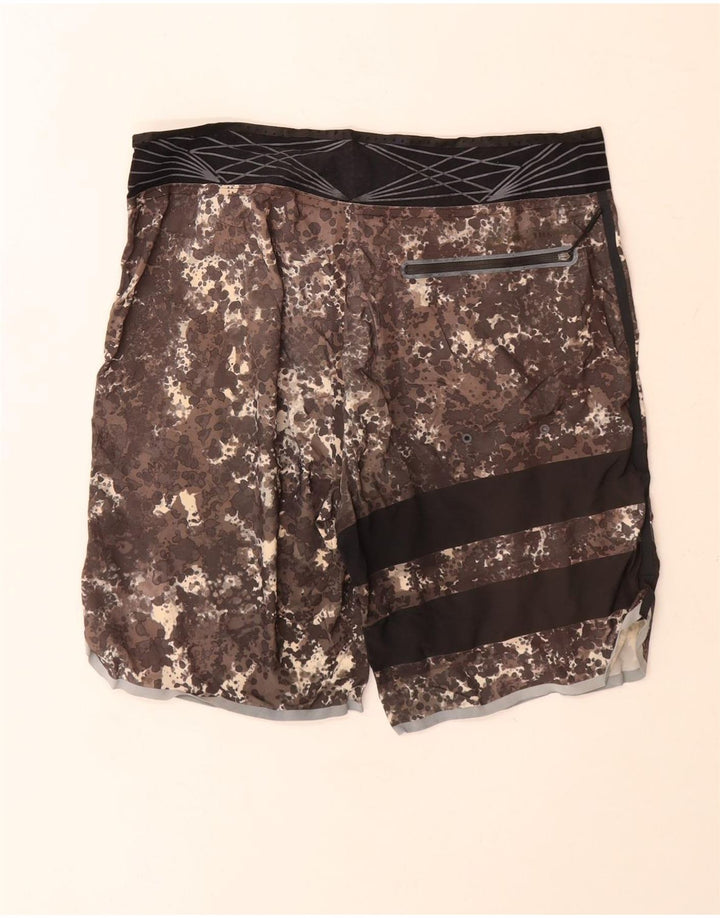 Pantaloncini da bagno grafici da uomo Hurley grigio medio mimetico