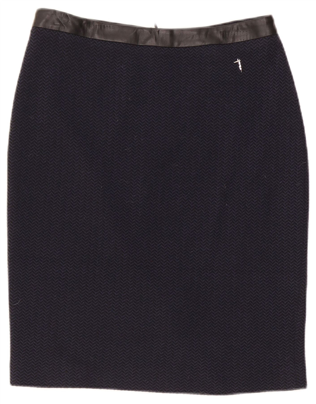 Gonna Tubino Donna Trussardi IT 42 Media W30 Blu Navy Spinata