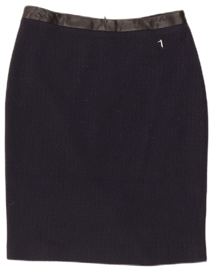 Gonna Tubino Donna Trussardi IT 42 Media W30 Blu Navy Spinata