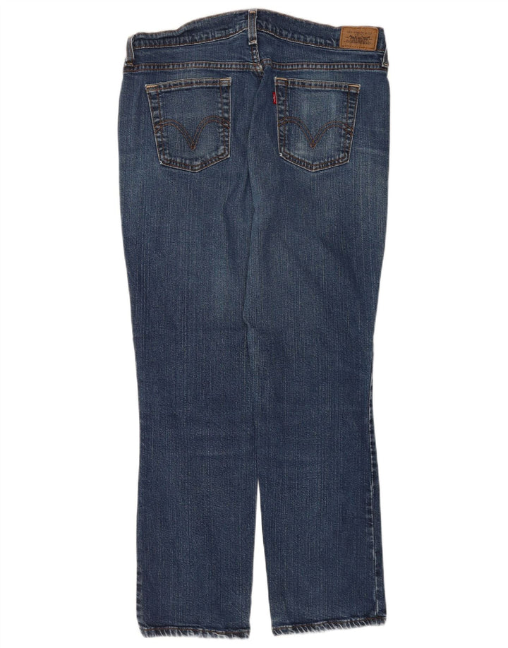 Levi's Donna 505 Jeans dritti US 12 Large W32 L28 Cotone blu