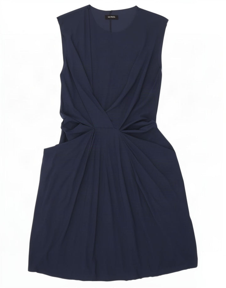 Max&Co. Abito a trapezio da donna senza maniche UK 14 Large blu navy in poliammide