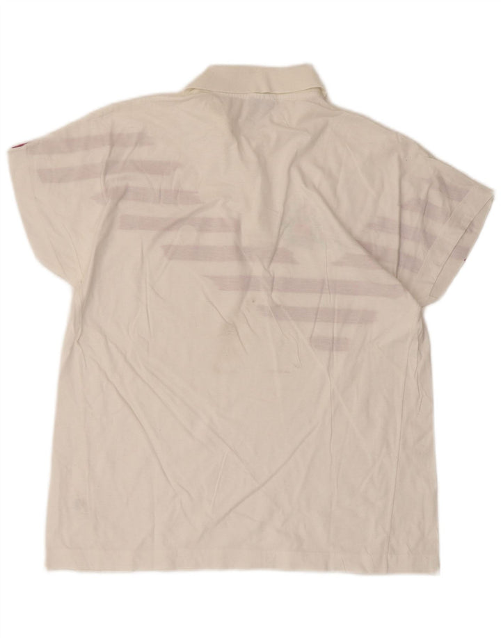 Polo Donna Sergio Tacchini IT 44 Cotone Rigato Medio Bianco