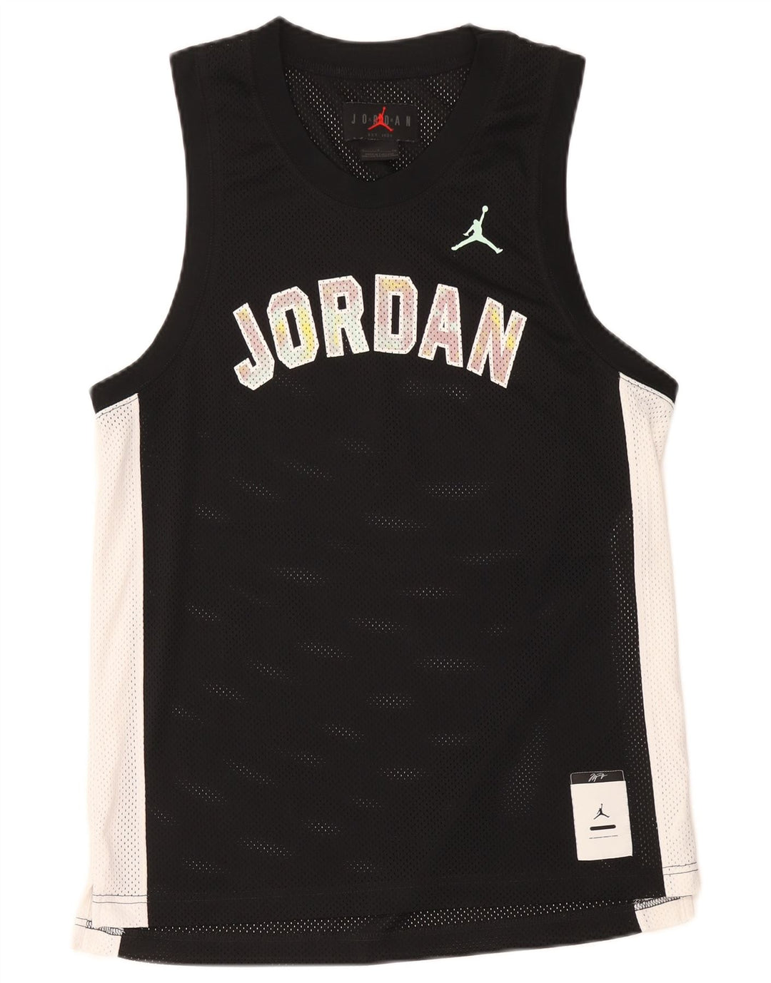 Gilet grafico da uomo Jordan Top piccolo in poliestere color block nero