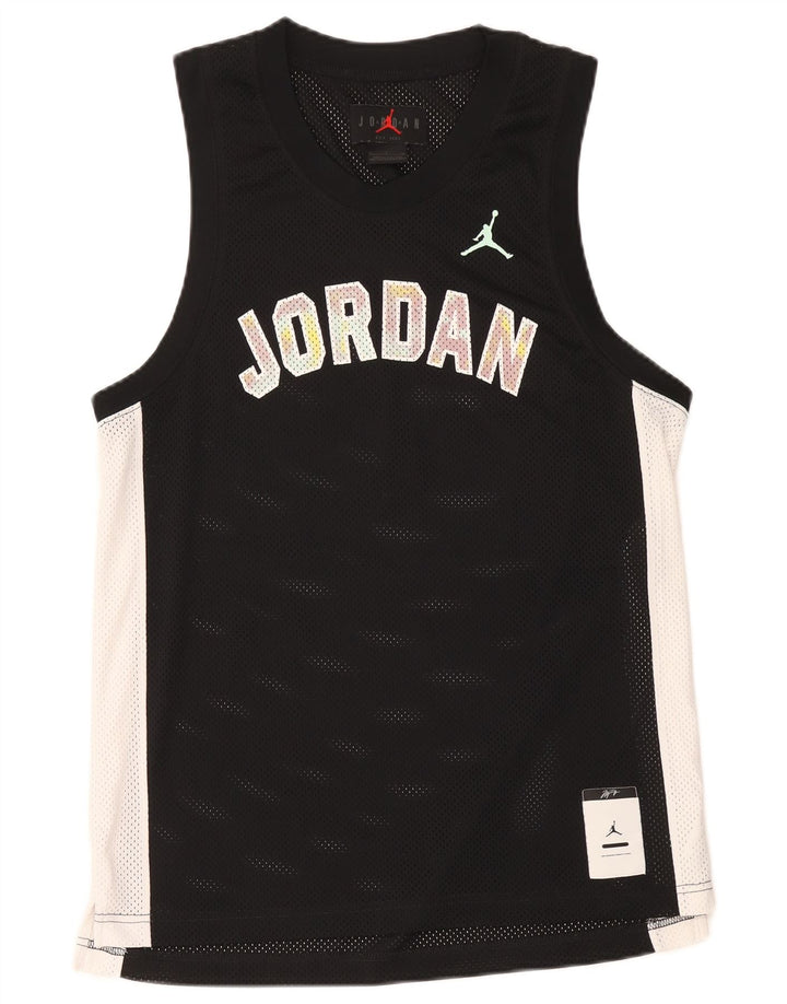 Gilet grafico da uomo Jordan Top piccolo in poliestere color block nero