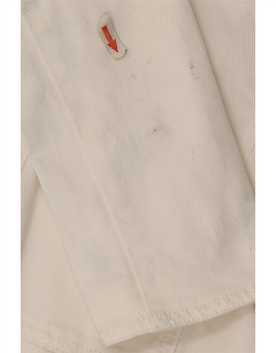 Giacca blazer a 3 bottoni da donna Armani Jeans UK 10 piccola in cotone bianco