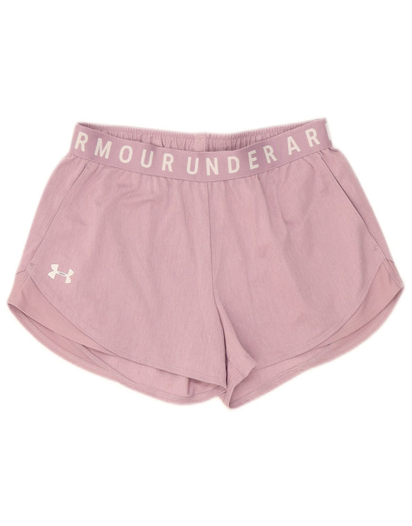 Pantaloncini sportivi grafici da donna Under Armour UK 10 piccoli poliestere rosa