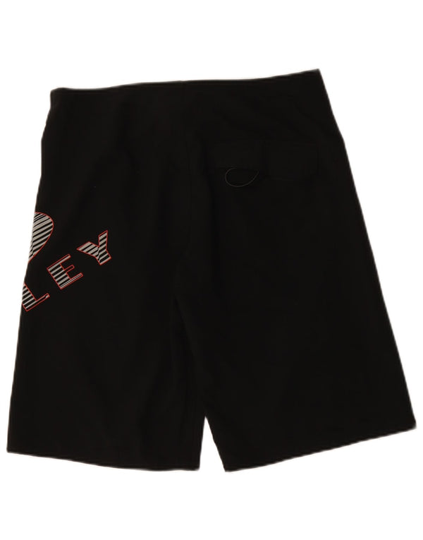 Pantaloncini da bagno grafici da uomo Oakley medi neri