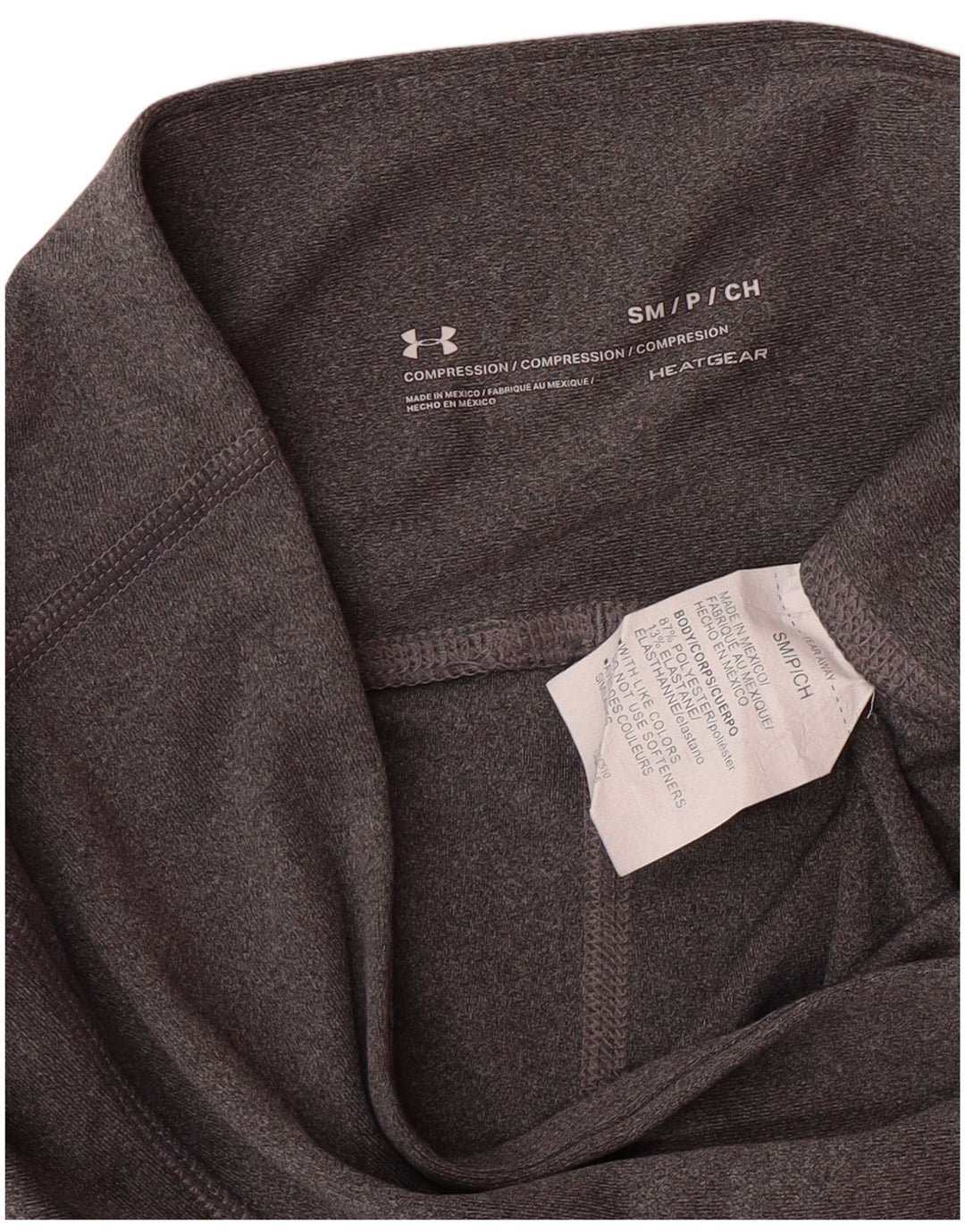 Leggings Heat Gear da donna UNDER ARMOUR UK 10 piccolo poliestere grigio