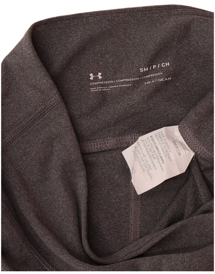 Leggings Heat Gear da donna UNDER ARMOUR UK 10 piccolo poliestere grigio