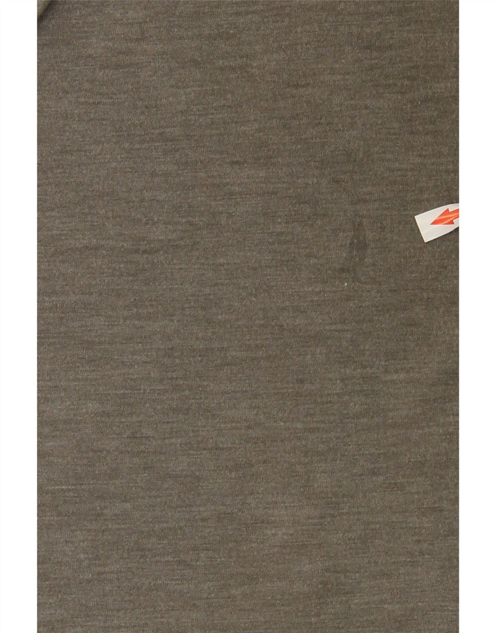 T-shirt Adidas Climalite da uomo Top in poliestere grigio medio