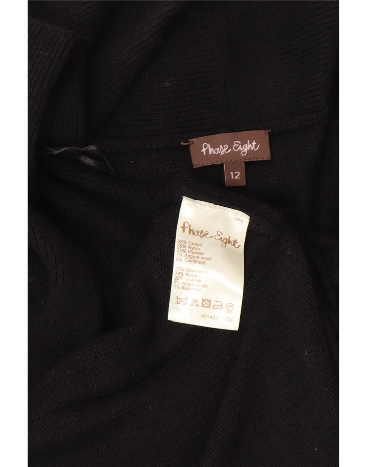 Maglione cardigan aperto lungo da donna Phase Eight UK 12 medio nero