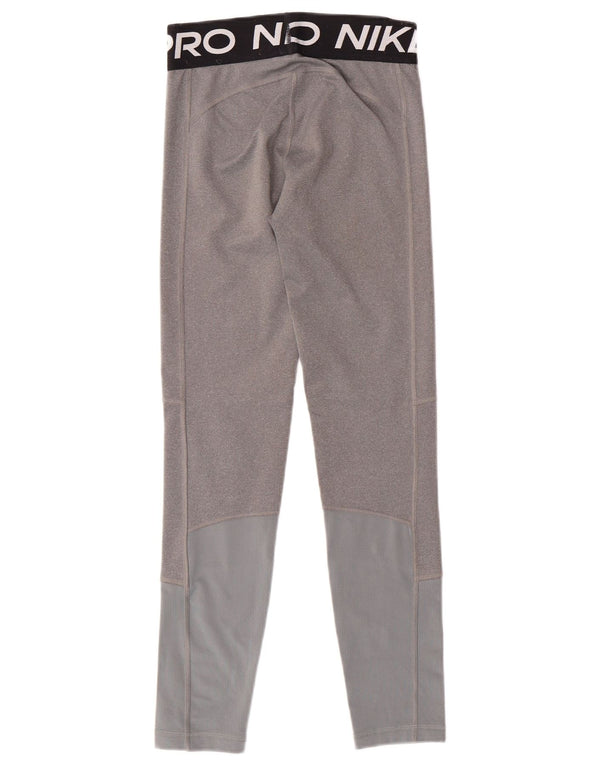Leggings grafici NIKE per ragazze Dri Fit 12-13 anni, grande, color grigio