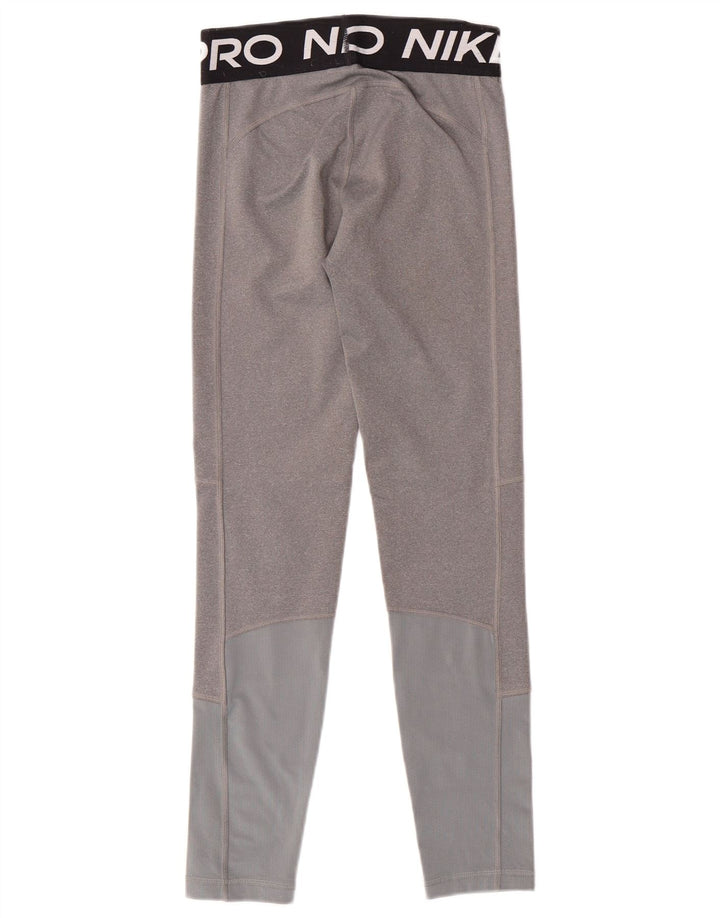 Leggings grafici NIKE per ragazze Dri Fit 12-13 anni, grande, color grigio