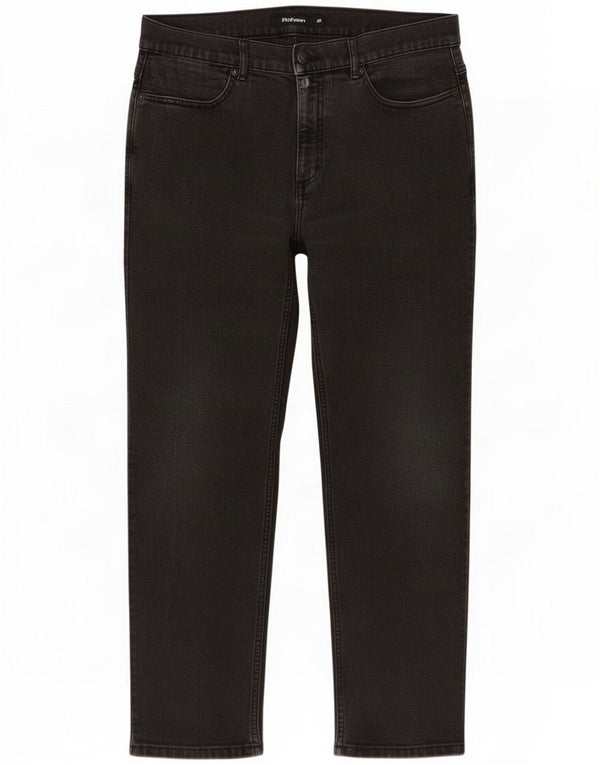 Rohan Mens Straight Jeans W36 L29 Black Cotton