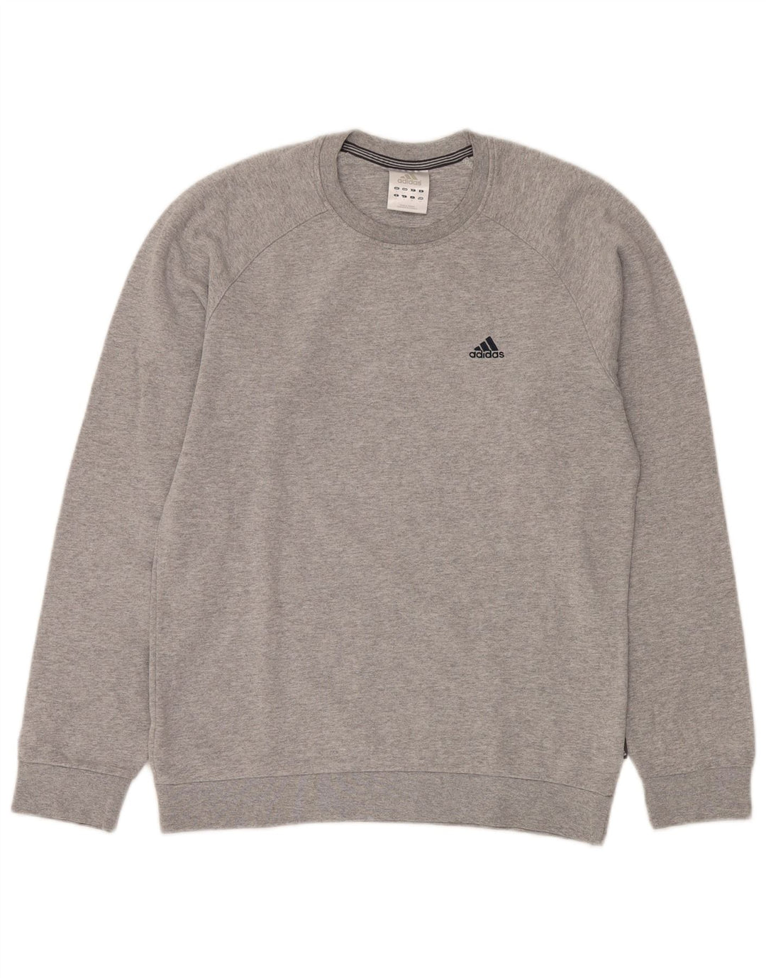 Felpa ADIDAS da uomo maglione piccolo cotone grigio