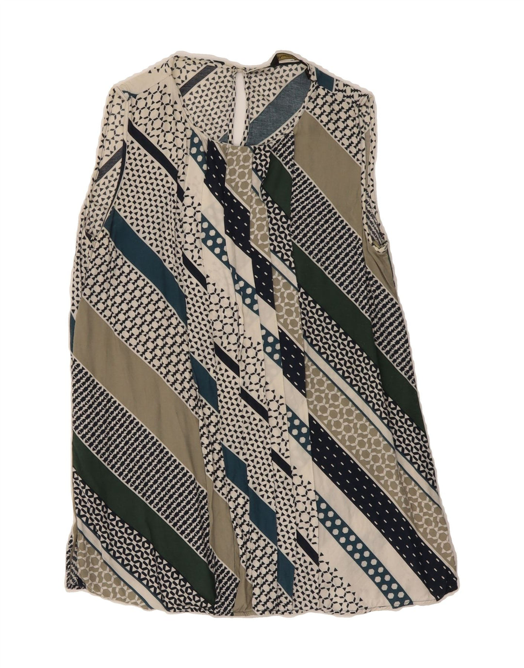 MASSIMO DUTTI Womens Sleeveless Blouse Top EU 34 2XS Multicoloured Striped Vintage Massimo Dutti and Second-Hand Massimo Dutti from Messina Hembry 