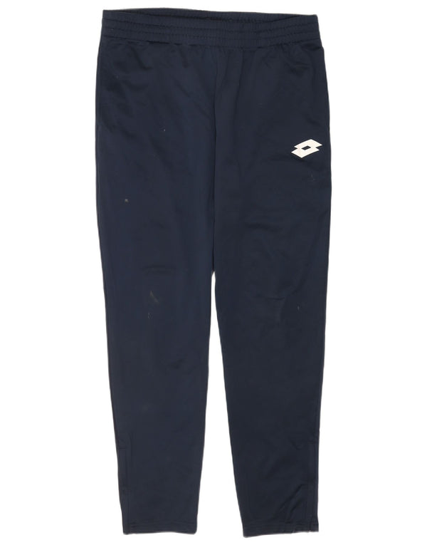 Pantaloni da tuta da uomo Lotto Grandi in poliestere blu navy