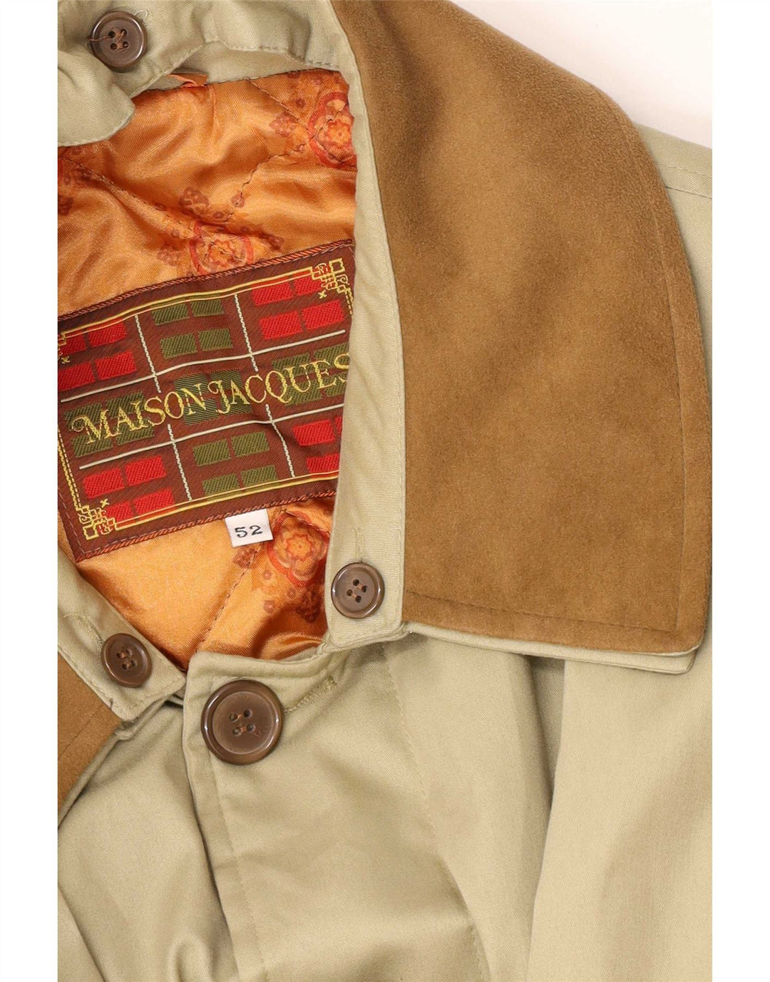 Cappotto da uomo Maison Jacques IT 52 XL Cachi