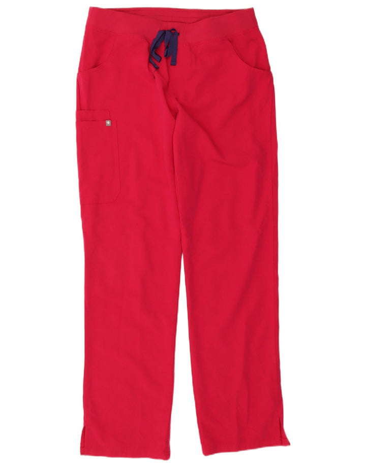 Pantaloni cargo dritti da donna Figs Large W32 L32 poliestere rosa