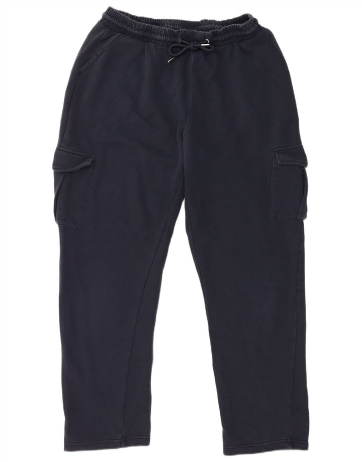 Pantaloni da tuta cargo da uomo Cotton Traders XL blu navy