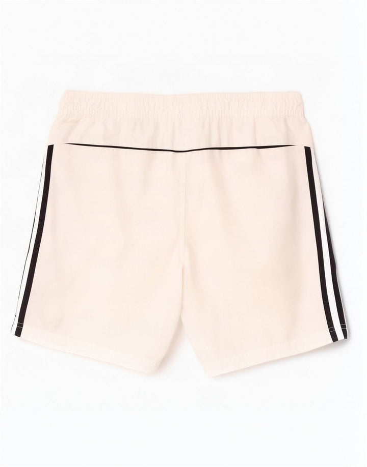 Pantaloncini sportivi Adidas Climalite da uomo di colore bianco medio in poliestere