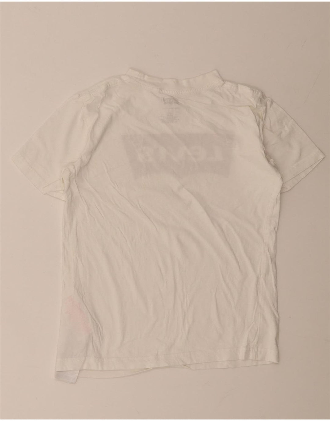T-shirt grafica per ragazzi Levi's Top 11-12 anni in cotone bianco