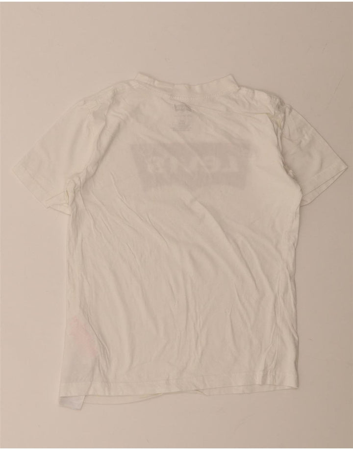 T-shirt grafica per ragazzi Levi's Top 11-12 anni in cotone bianco