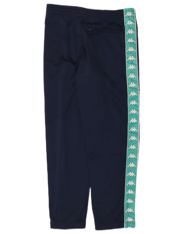 Pantaloni della tuta da ragazzo Kappa 8-9 anni Small Blu Navy Colourblock Sports
